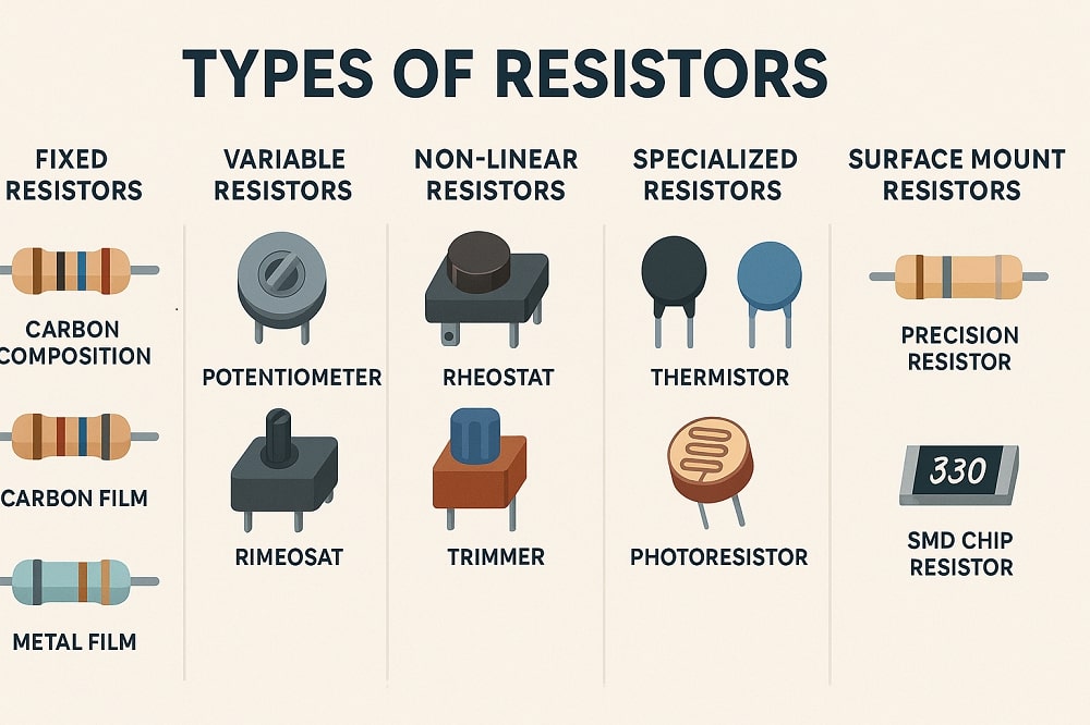 Types of Resistors Image