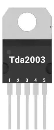TDA2003 Pinout Diagram