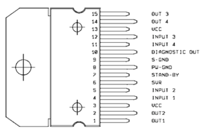 TDA7379 Pinout Diagram