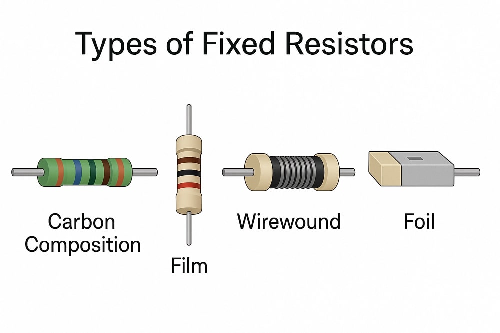 Types of Fixed Resistors Image
