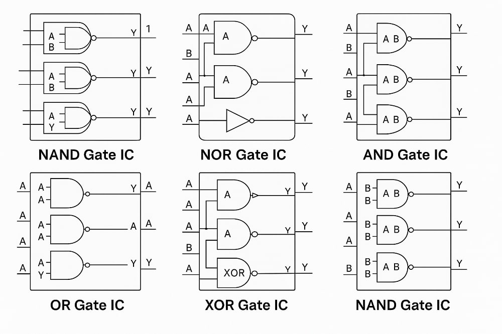 Types of Logic ICs Image